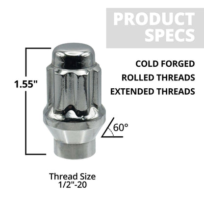 1/2" Closed ET Lug Nuts