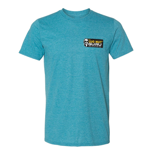 Lug Nut Guru T-Shirt - Drift Blue